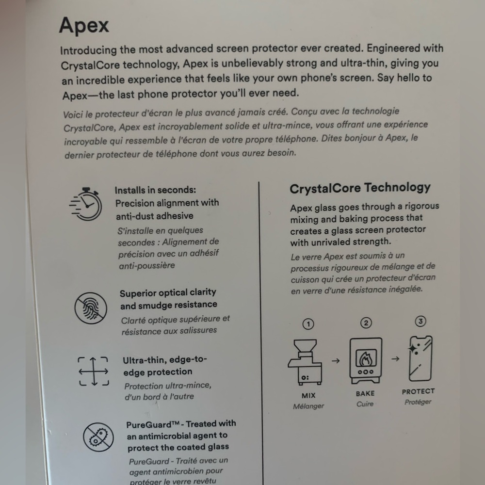 Apex CrystalClear Screen Protector - Picture 6 of 7